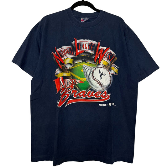 1992 Atlanta Braves MLB T-shirt Sz XL (B2982)