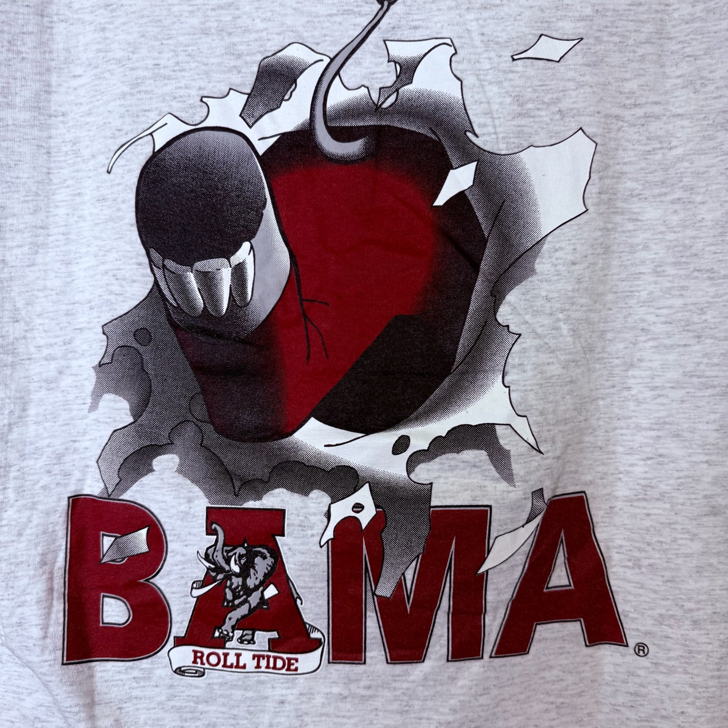 90s University of Alabama Nutmeg Breakthrough NCAA T-shirt Sz L (B2346)