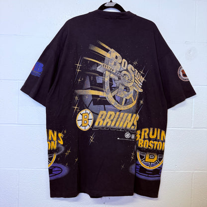 1994 Boston Bruins Bulletin NHL AOP T-Shirt Sz XL (B2473)