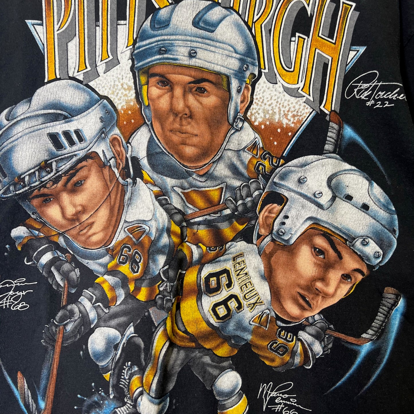 90s Pittsburgh Penguins NHL T-shirt Sz XL (B2432)