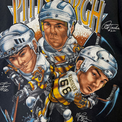 90s Pittsburgh Penguins NHL T-shirt Sz XL (B2432)