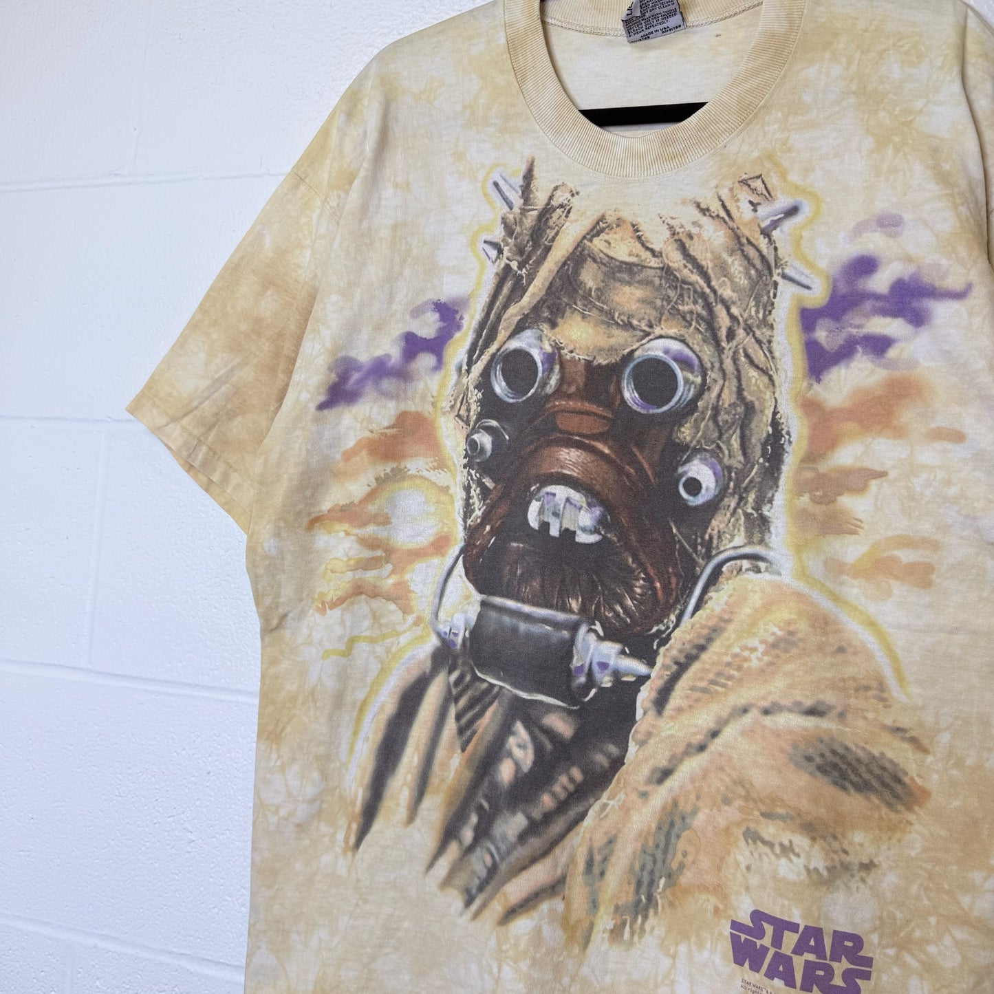1997 Star Wars Movie Tusken Raider All Over Print T-shirt Sz XL (B2544)
