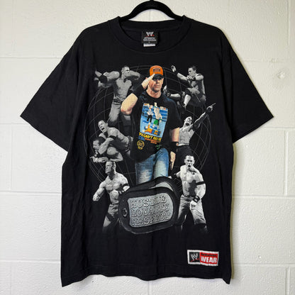 2000s John Cena Can't See Me WWF T-shirt Sz L (B1657)