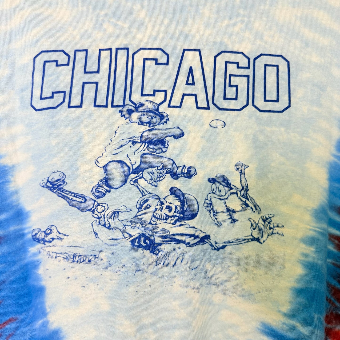90’s Chicago Cubs MLB Tye Dye T-Shirt (B2365)