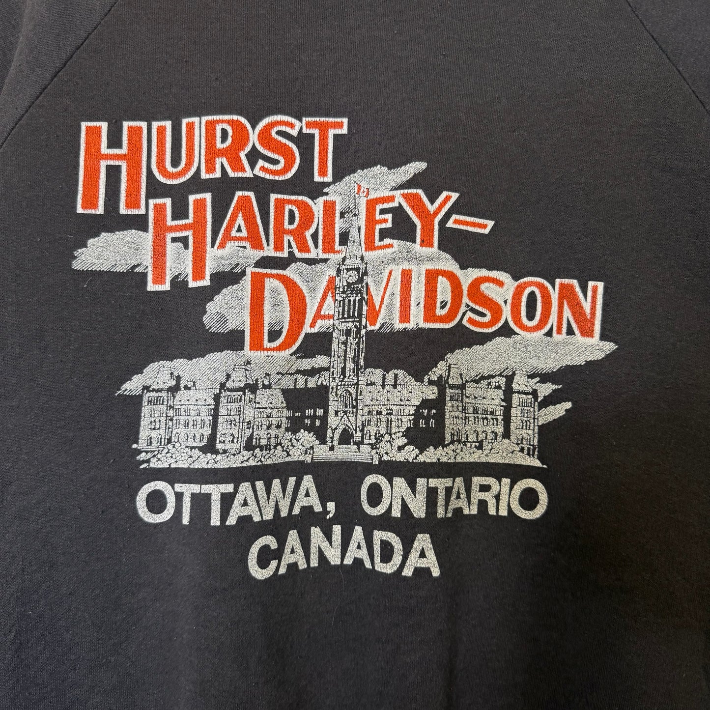 80's Harley Davidson Ottawa Crewneck Sz L (B1787)