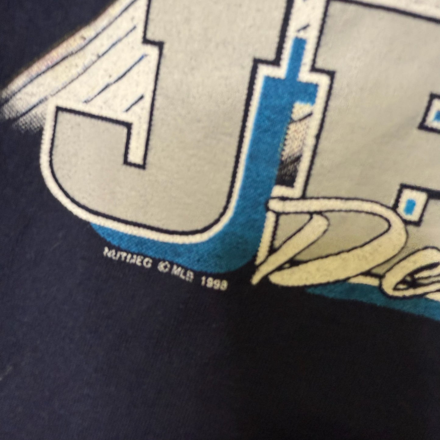 1998 New York Yankees Derek Jeter MLB T-shirt Sz L (B1656)