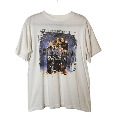 90's Hanson Brothers All Snowed In Concert T-Shirt Sz L (A2084)