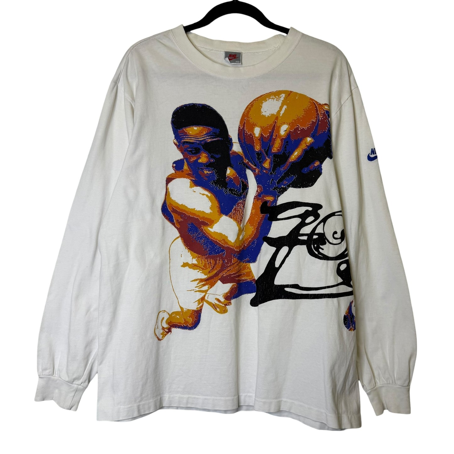 90's Alonzo Mourning Nike T-Shirt Sz L (B1687)