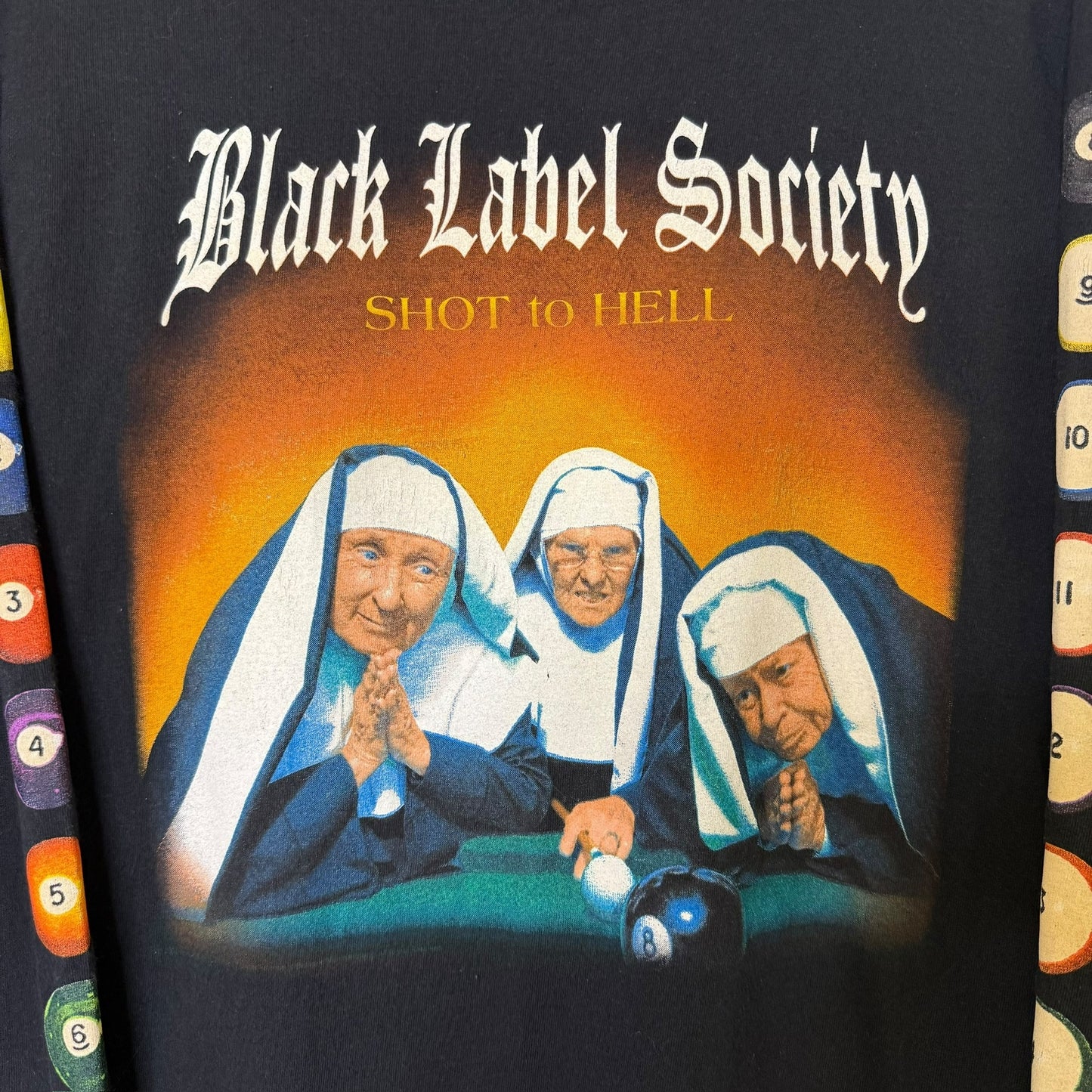 2000s Black Label Societv Shot To Hell Long Sleeve Sz M (B1307)