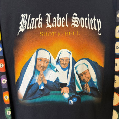 2000s Black Label Societv Shot To Hell Long Sleeve Sz M (B1307)