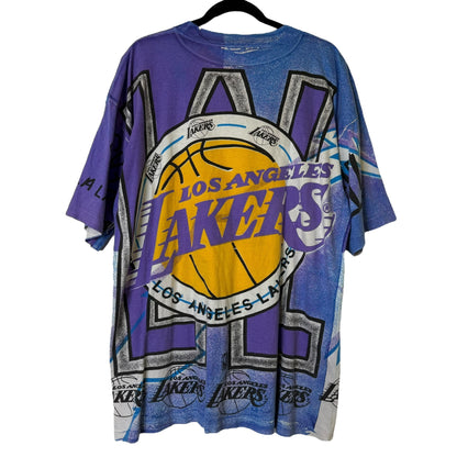 90s Los Angeles Lakers Magic Johnson T's NBA AOP Sz 2XL