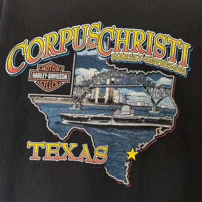 2000 Harley Davidson Corpus Christi T-shirt Sz L (B581)