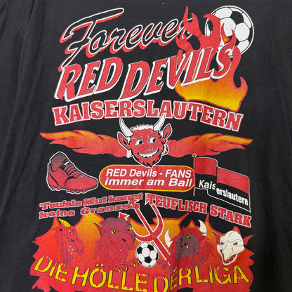 90's Kaiserlautern Red Devils Futbol T-Shirt Sz XL (A6357)