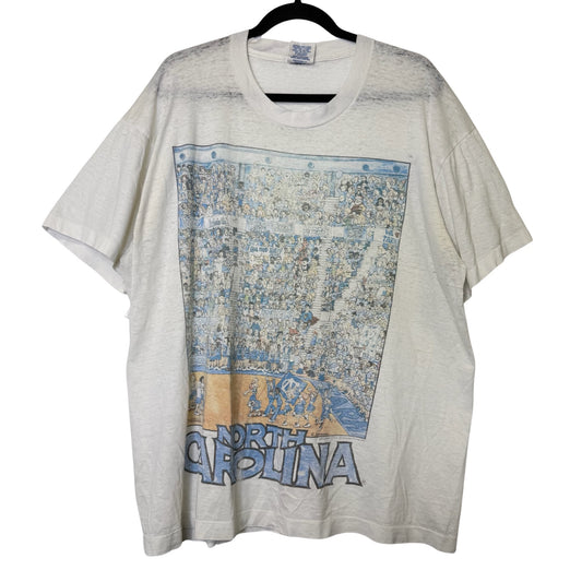 90's University of North Carolina Basketball NCAA T-Shirt (B2917)