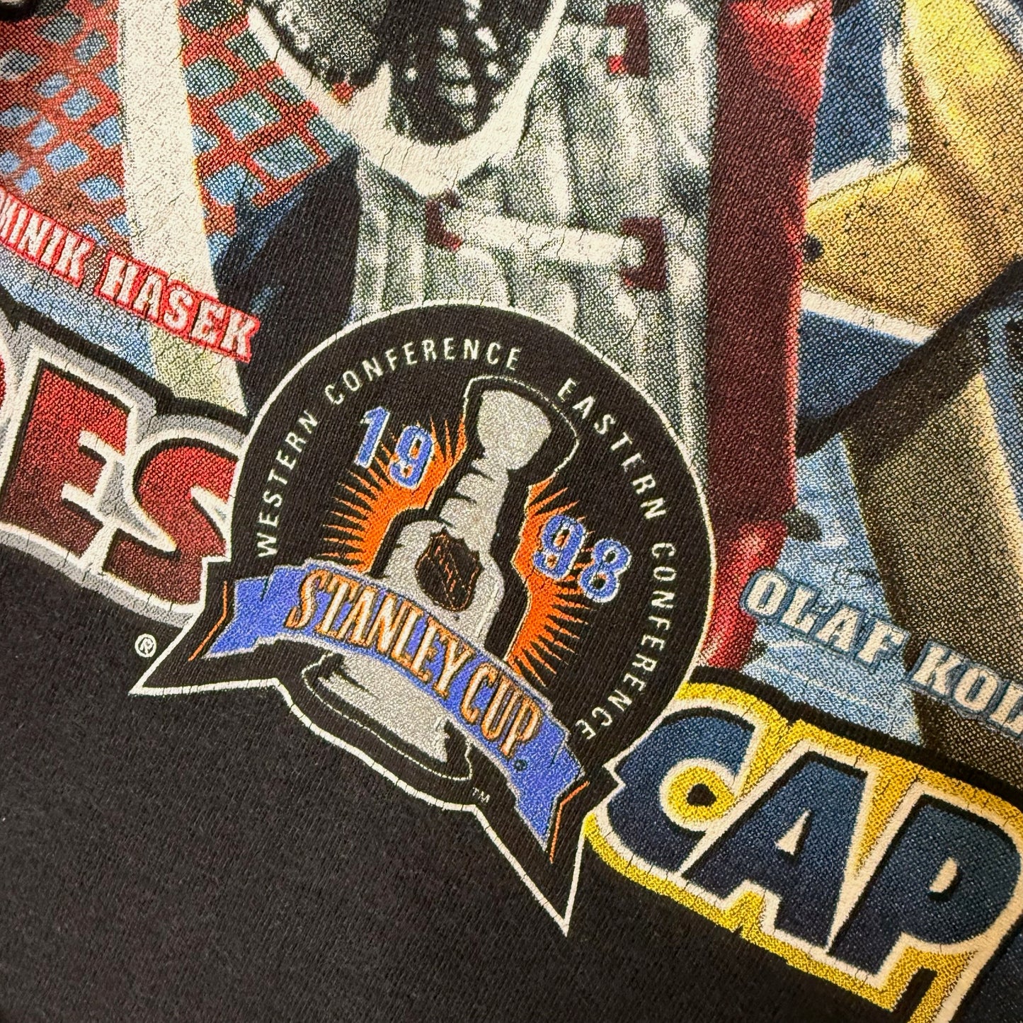 1998 NHL Eastern Conference Buffalo Sabres vs Washington Capitals T-shirt Sz XL (B2422)
