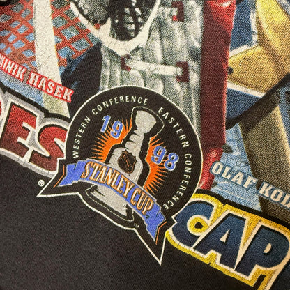 1998 NHL Eastern Conference Buffalo Sabres vs Washington Capitals T-shirt Sz XL (B2422)