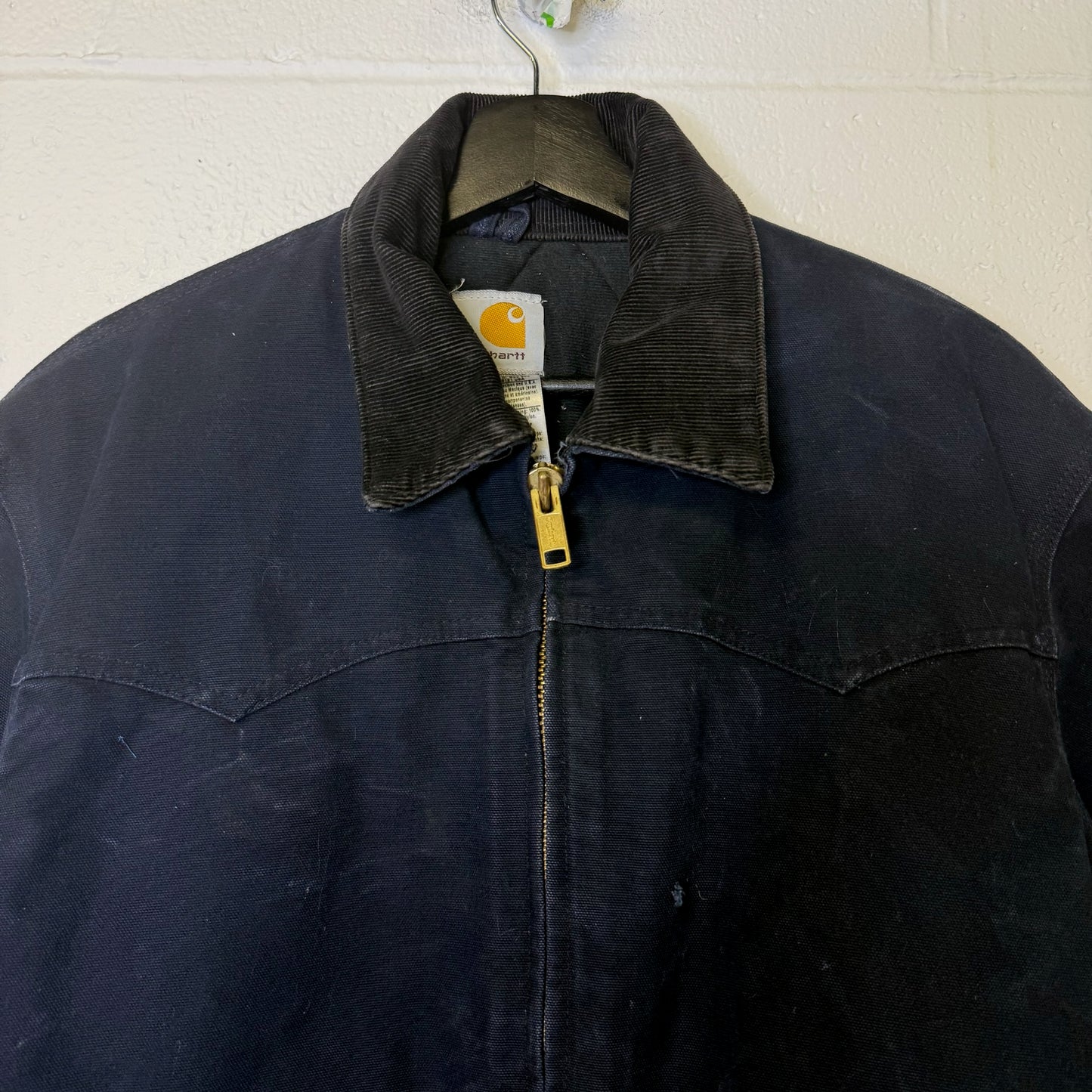 Carhartt Santa Fe J14 MDT Jacket Sz M (B1784) Navy Blue