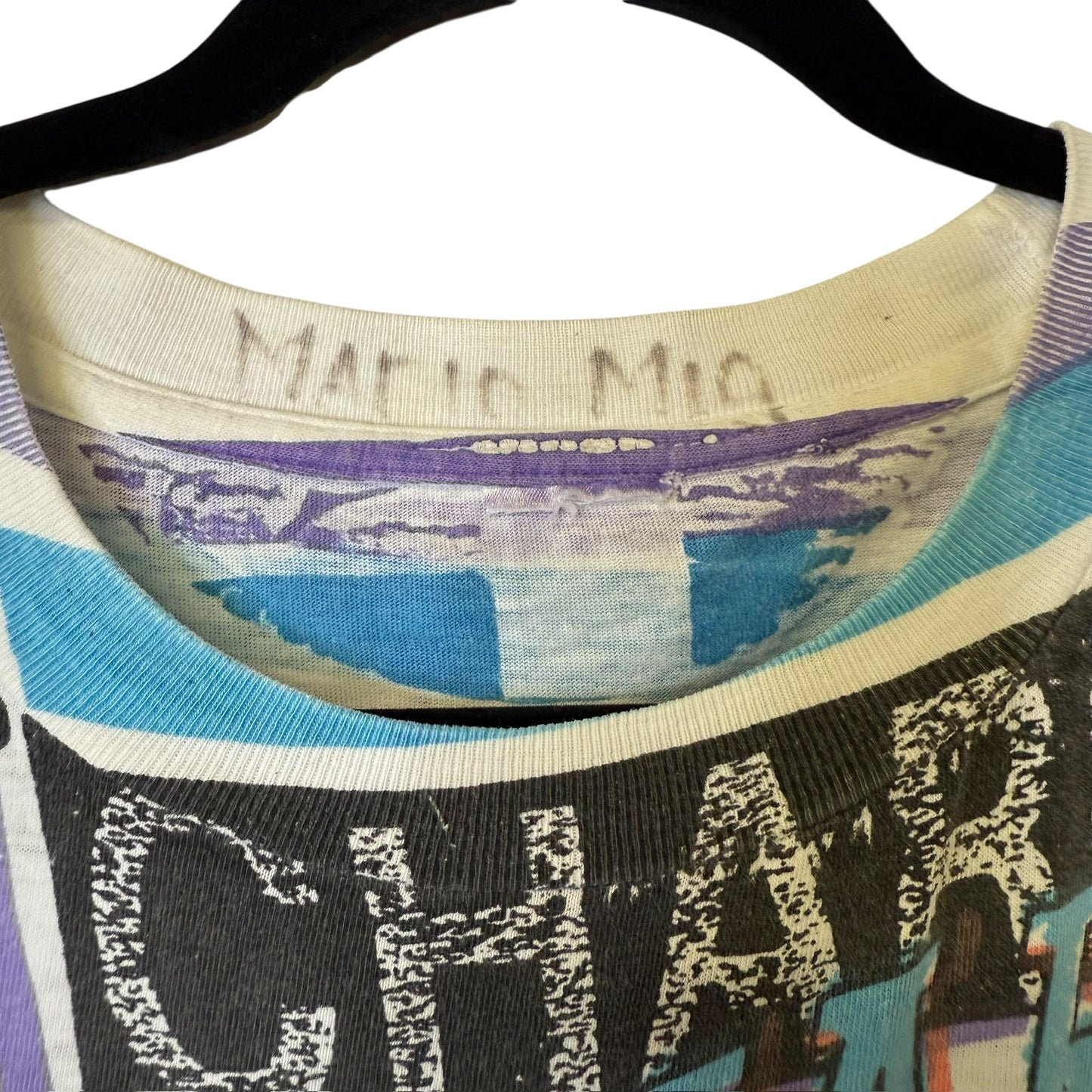 90s Charlotte Hornets Magic Johnson T's NBA AOP Sz 2XL