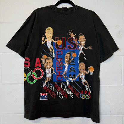 1992 Olympic Basketball Dream Team NBA T-Shirt Sz M (B2814)