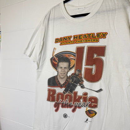 2002 Dany Heatley NHL Rookie Atlanta Thrashers T-Shirt Sz XL (B2869)