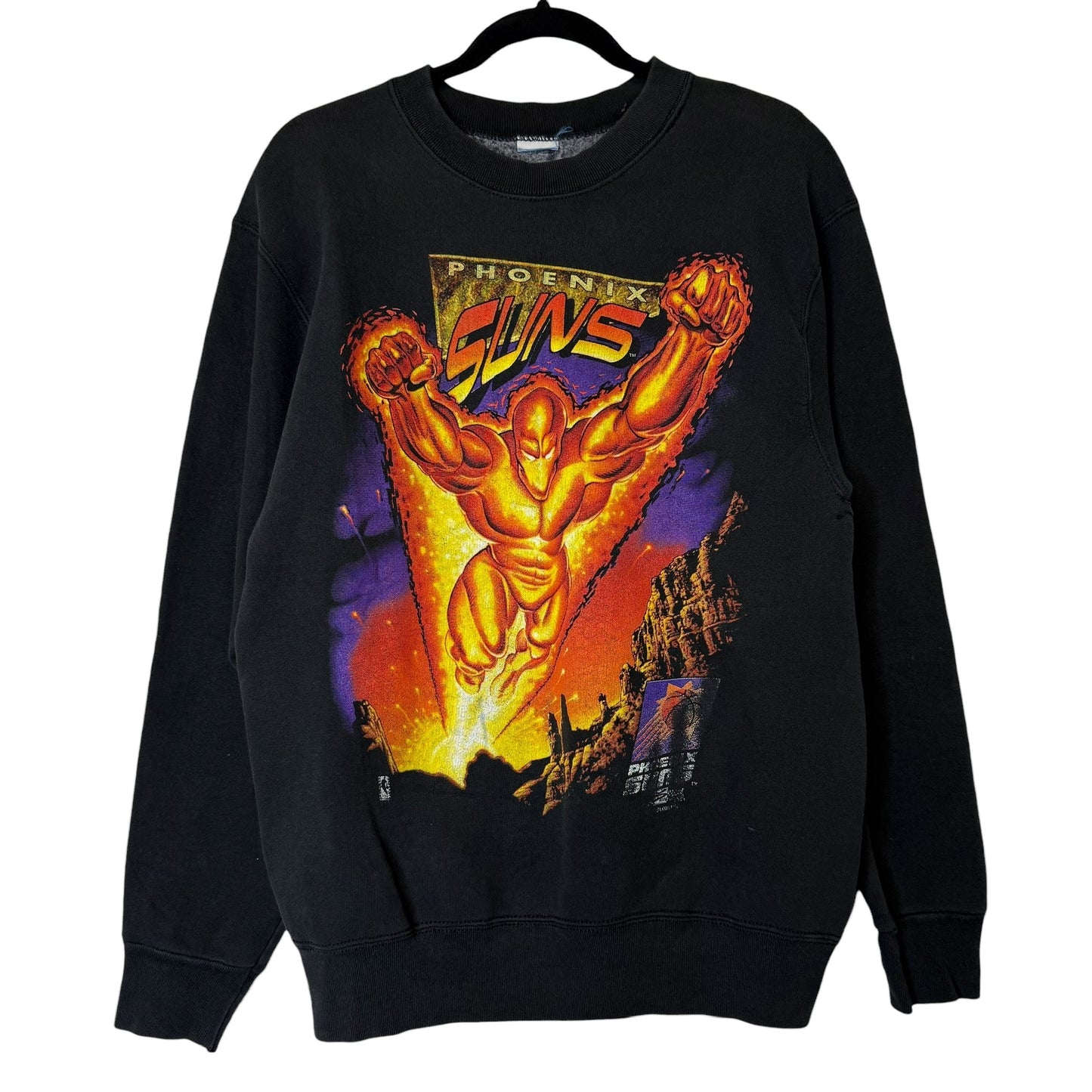 90s Phoenix Suns Salem Superhero Crewneck Sz M