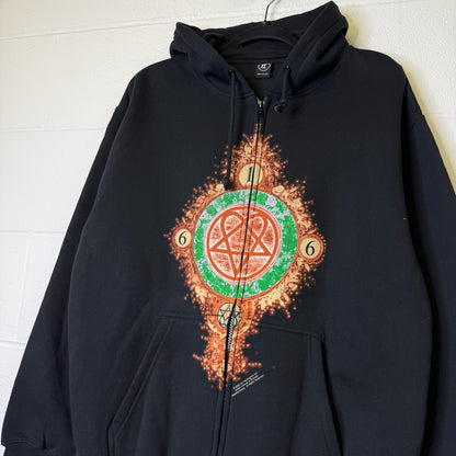 2005 HIM Heartagram Hoodie Sz XL (B2035)