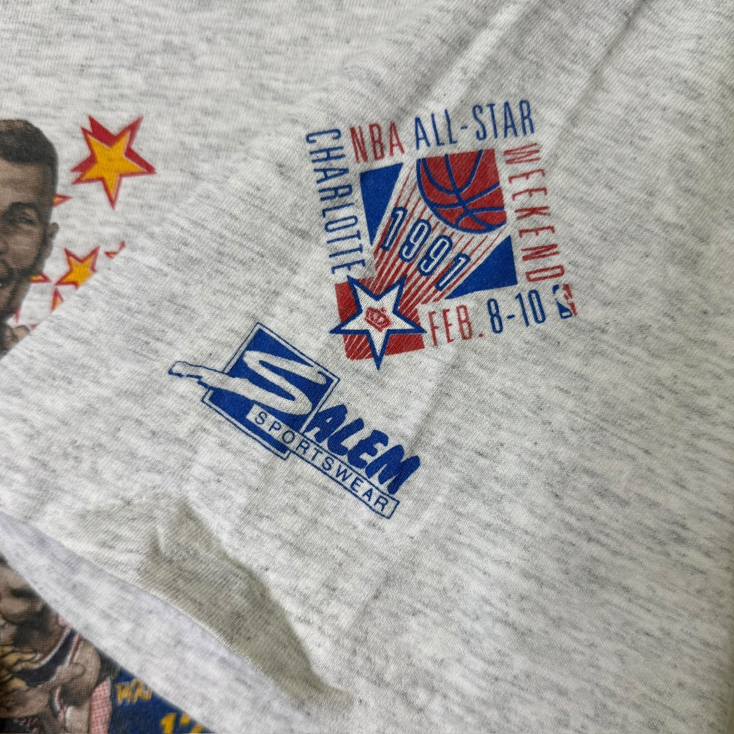 1990 Charlotte Hornets NBA All Star Game T-shirt Sz XL (A1522)