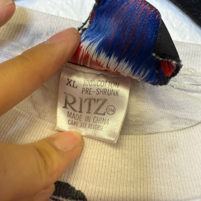 90's Chicago Bulls AOP T-Shirt Sz XL (B1764)