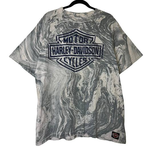 1992 Harley Davidson Marble Dye T-Shirt Sz XL (B2266)