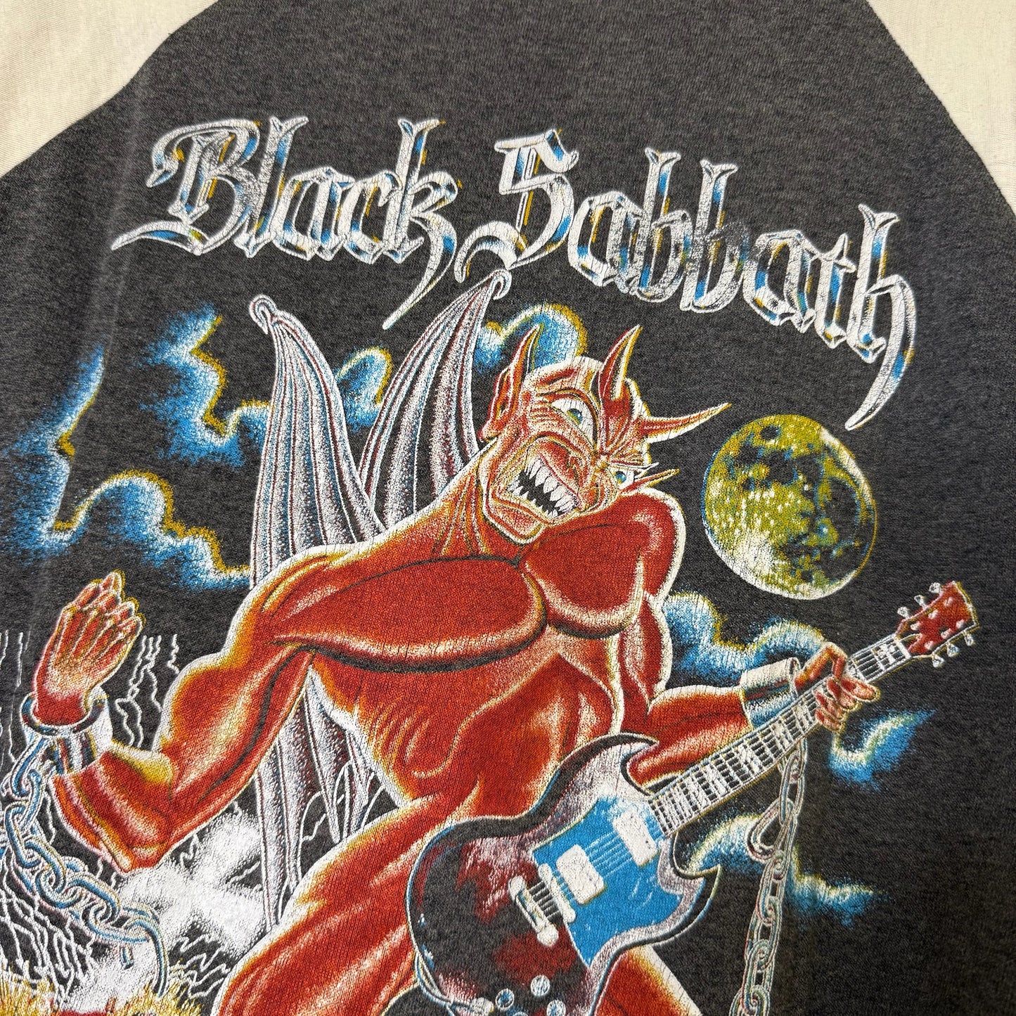 80s Black Sabbath Raglan T-shirt Sz M (B397)