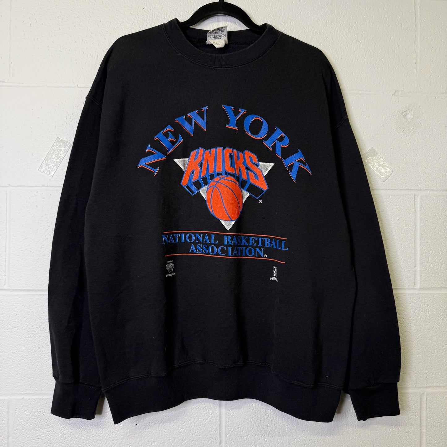 90s New York Knicks NBA Nutmeg Crewneck Sz XL (B661)