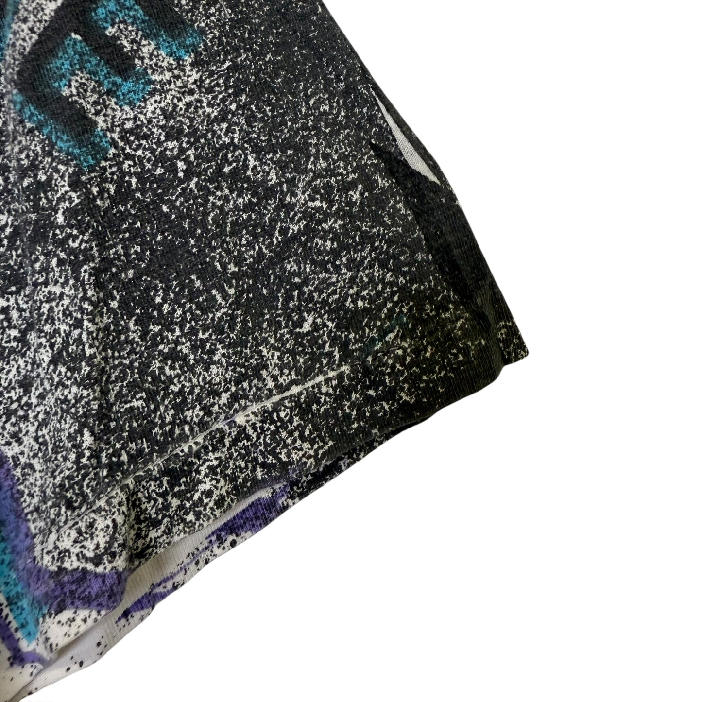 90's Charlotte Hornets NBA Magic Johnson T's AOP T-shirt Sz L (L728)