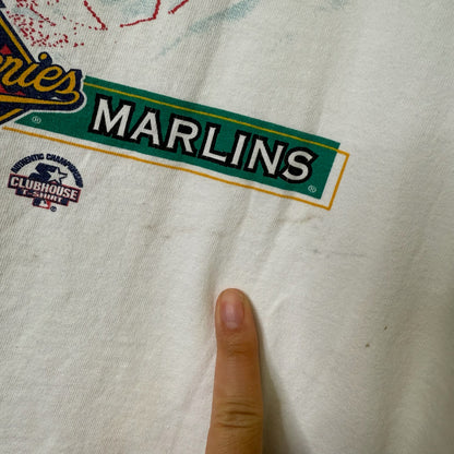 90's Florida Marlins MLB Starter T-shirt Sz XL (B1602)