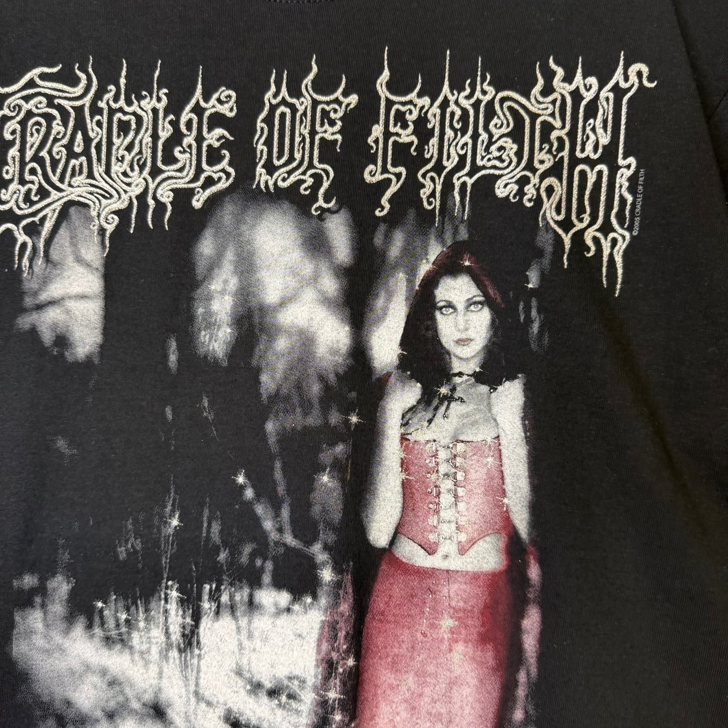90's Cradle of Filth Wolf in Creep's Clothing Band T-shirt Sz M (B2057) Early Dry Rot