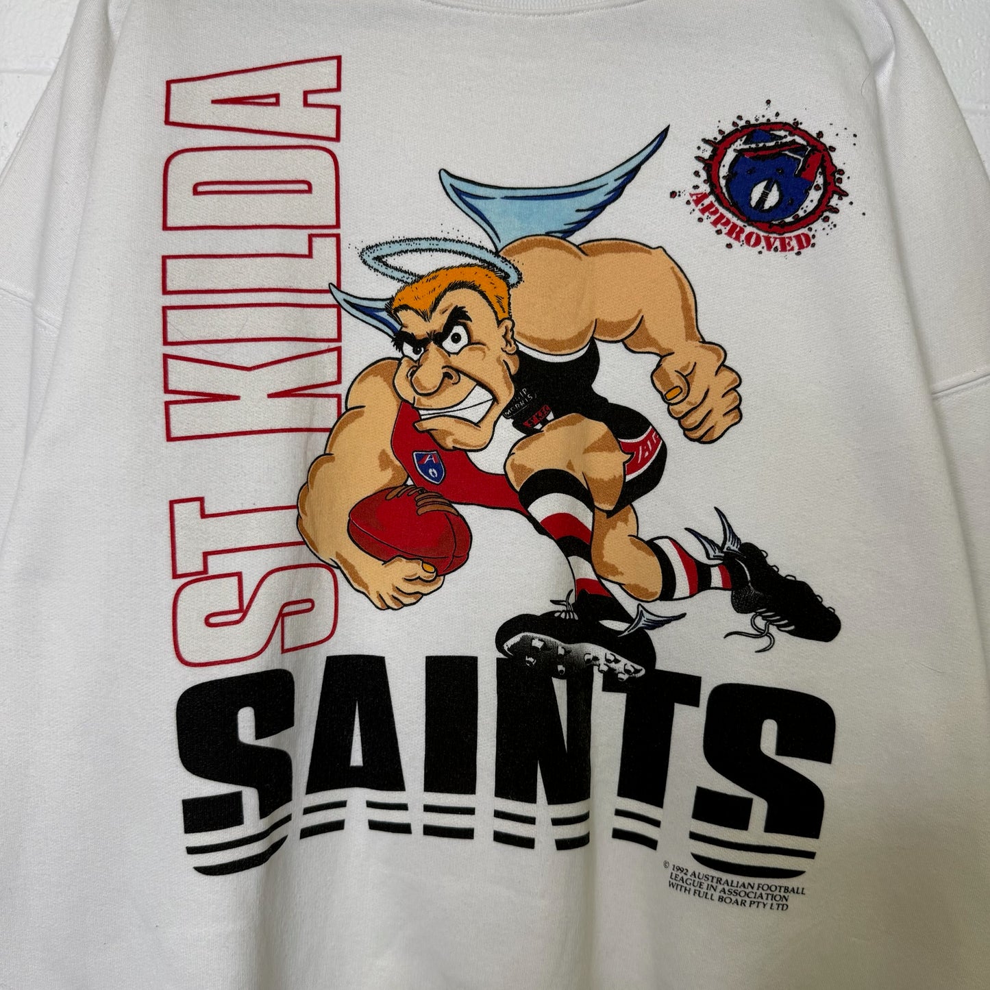 1992 St Kilda Saints Rugby Crewneck Sz XL (B602)