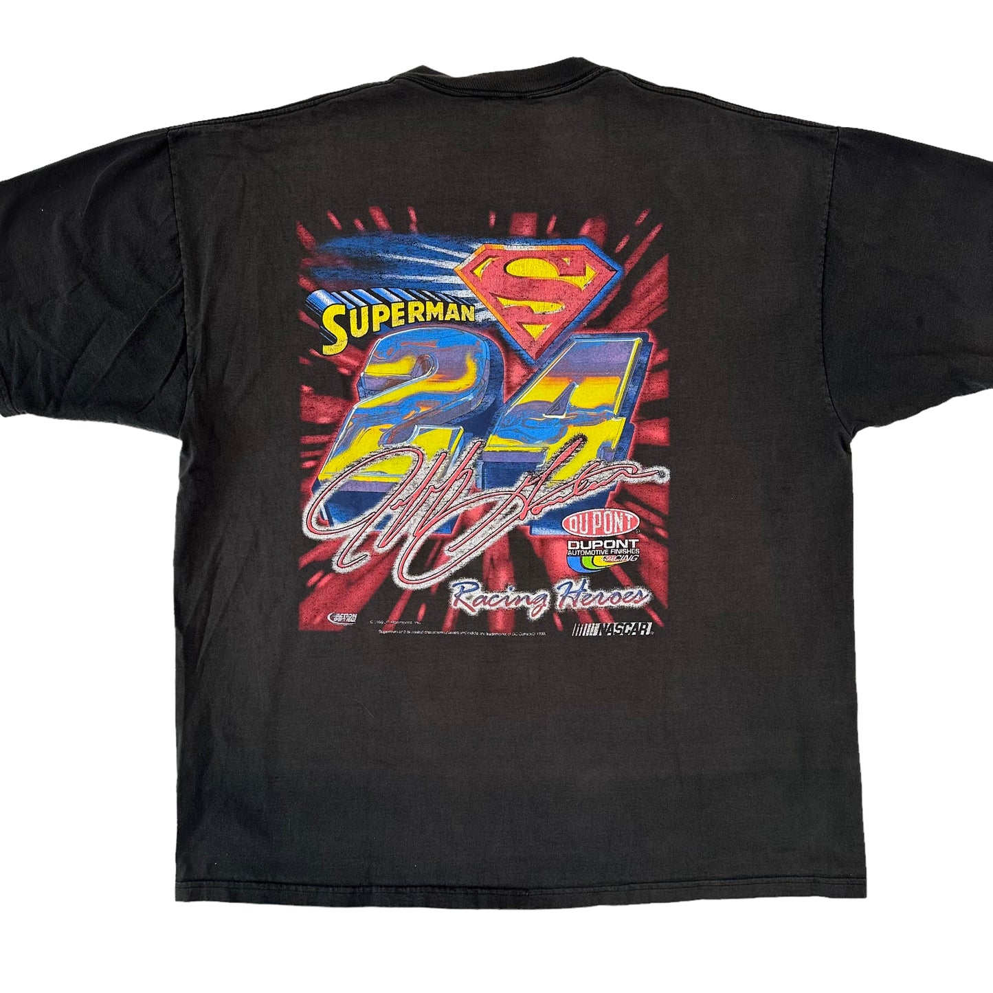 1999 Jeff Gordon Superman NASCAR T-Shirt Sz XL (A2121)