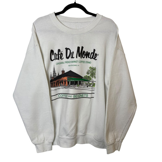 2000s Cafe Du Monde Coffee Stand Crewneck Sz L (A8030)