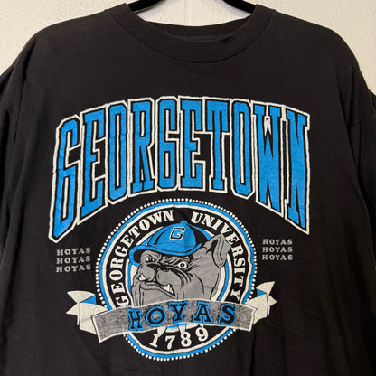 90's Georgetown Hoyas NCAA T-Shirt Sz L (B1605)