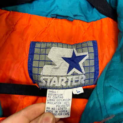 90s Miami Dolphins NFL Starter Jacket Sz L (B2490)