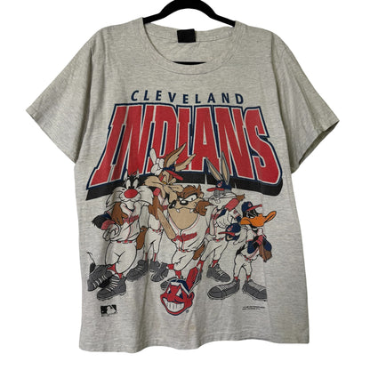 1995 Cleveland Indians MLB T-Shirt Sz L (B669)