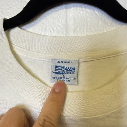 1993 Chicago Bulls Salem Comic NBA T-Shirt Sz L (B2197)