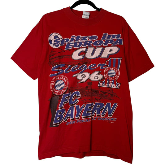 1996 Bayern FC Soccer T-Shirt Sz L (1905)