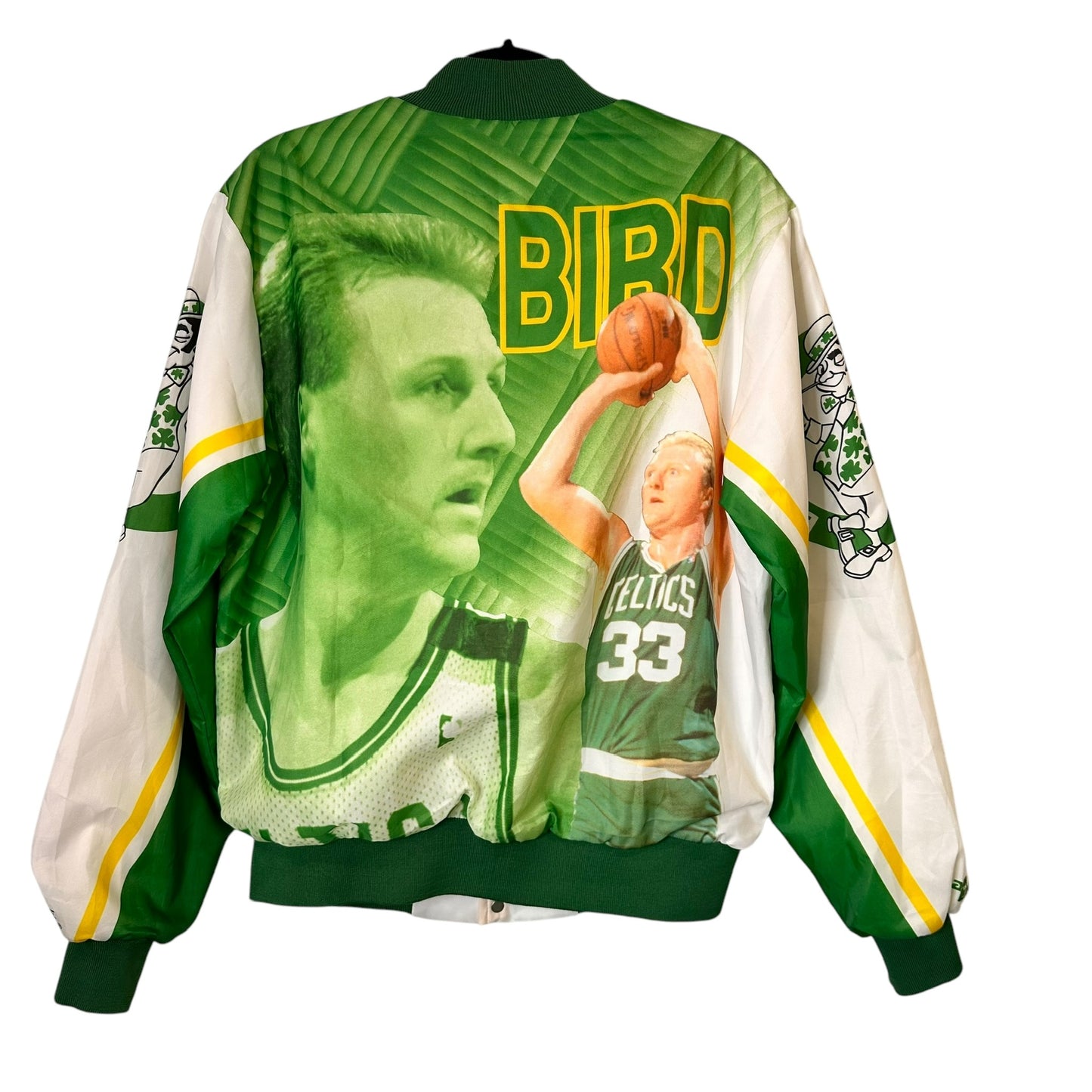 90's Larry Bird Boston Celtics AOP NBA Jacket Sz M