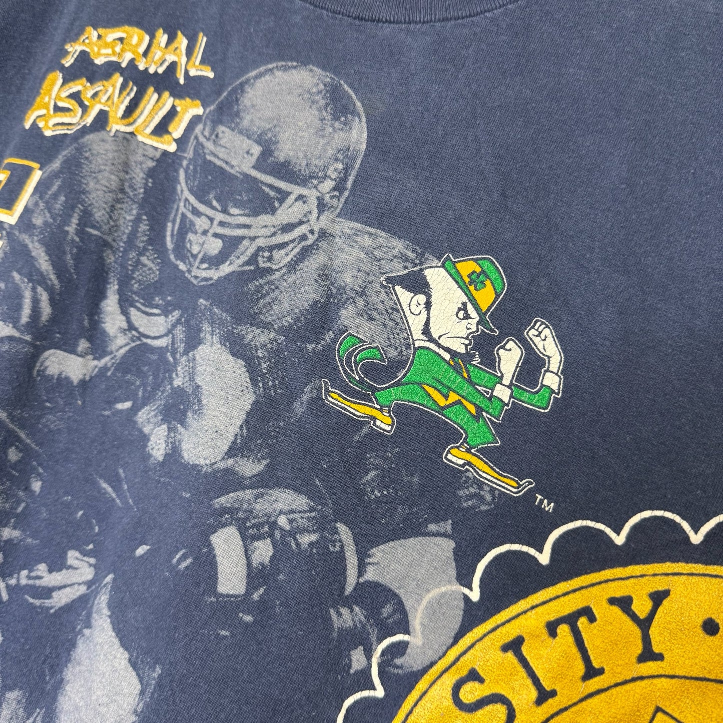 90's Notre Dame Fighting Irish NCAA T-shirt Sz L (B2329)