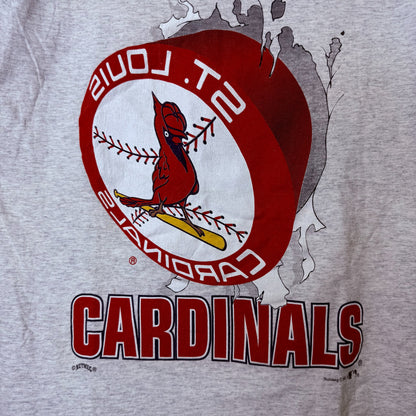 90s St. Louis Cardinals Breakthrough Nutmeg MLB T-shirt Sz L (B2336)