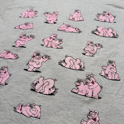 1991 Pigs Sex Positions T-Shirt Sz L (A6033)