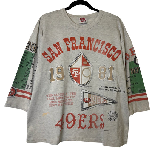 90s San Francisco 49ers NFL Long Gone T-Shirt Sz XL (B2576)