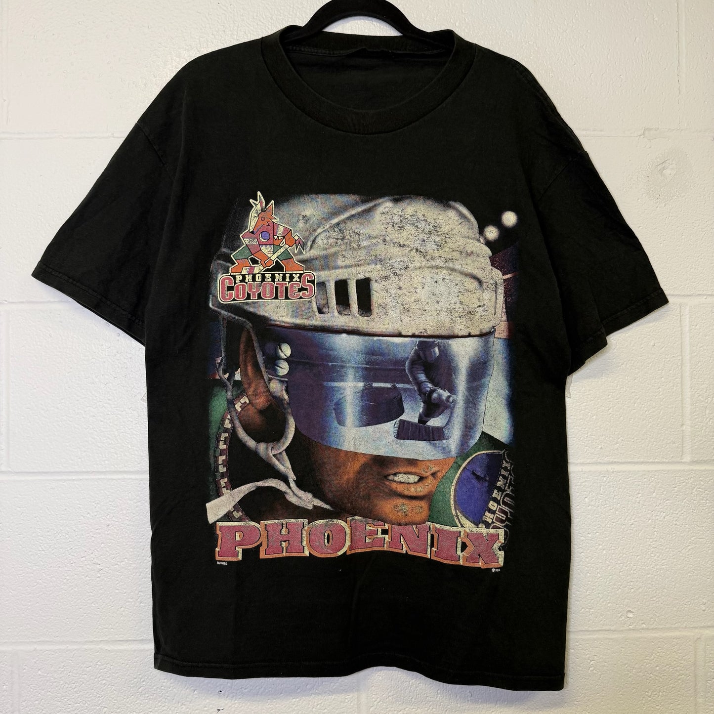 90s Phoenix Coyotes NHL T-Shirt Sz L (B2915)