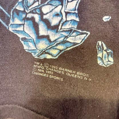 90s Looney Tunes Taz Florida Panthers NHL T-shirt Sz L (B2467)