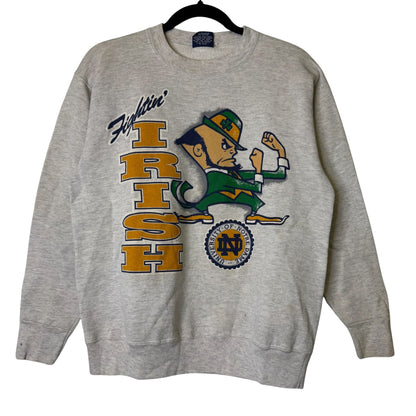 90's Notre Dame Fighting Irish NCAA Crewneck Sweater Sz M (B2353)